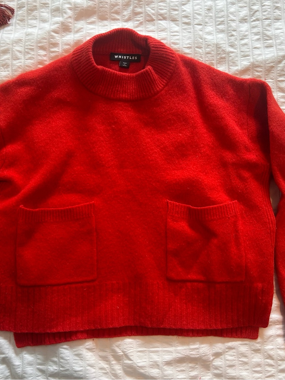 Whistles Crewneck Sweater in Red